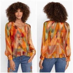 Johnny Was Watercolor Radika Silk Top
